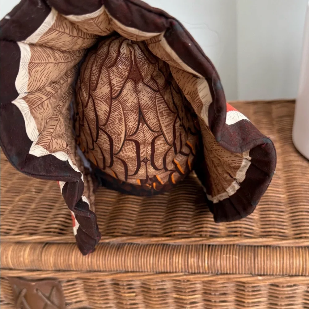Vintage 70s 80s Turkey Pillow Fall Thanksgiving Decor EUC